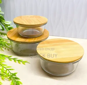 3pcs Glass Food Storage Containers