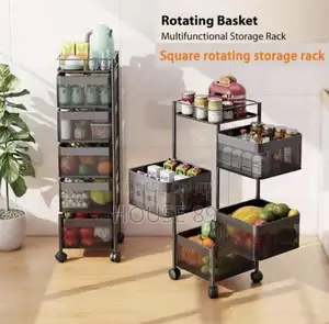5 Tier Kitchen Movable Rack
