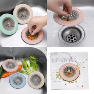 Drain Stopper Rubber Sink Plug Filter, Color May Vary