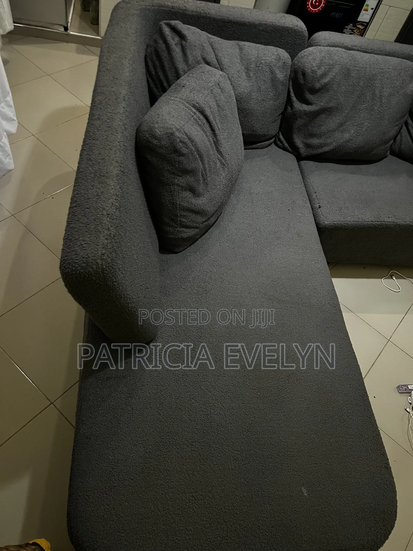 Lshaped Grey Sofas
