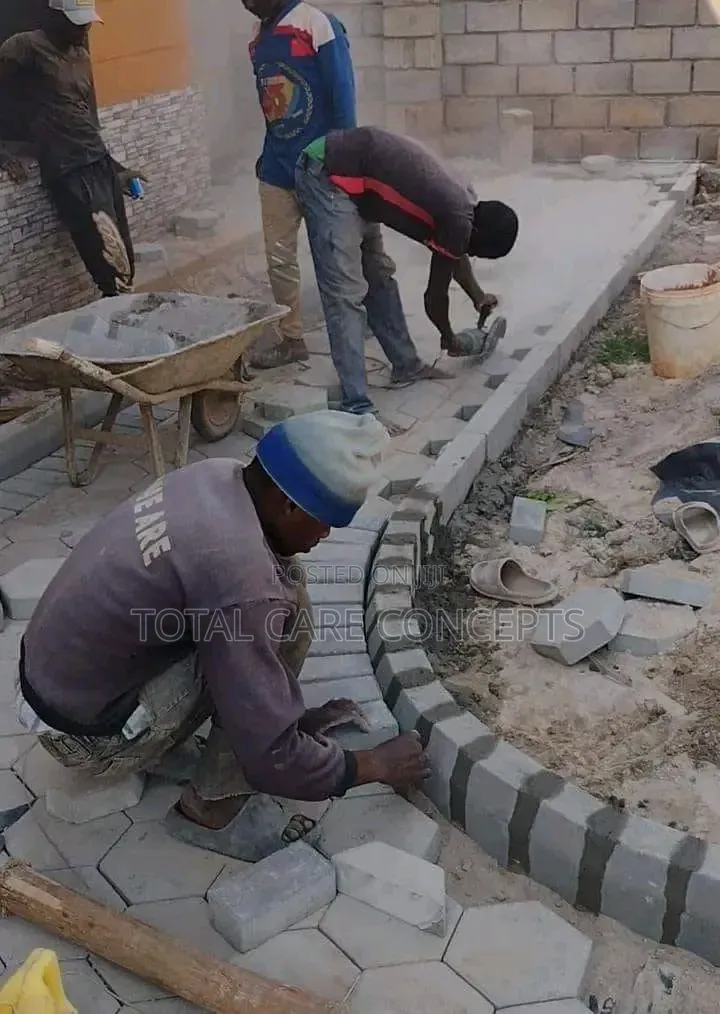 Modern Stone Works and Paving Installation