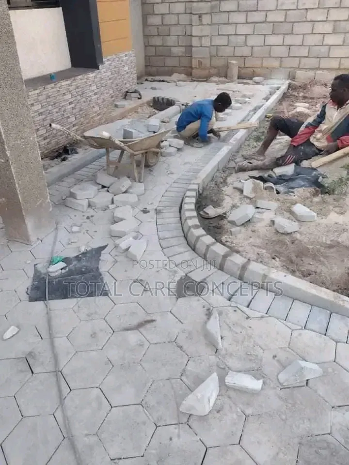 Modern Stone Works and Paving Installation
