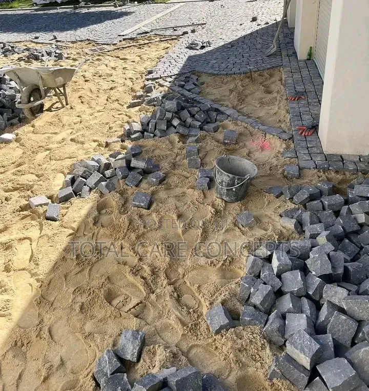 Modern Stone Works and Paving Installation