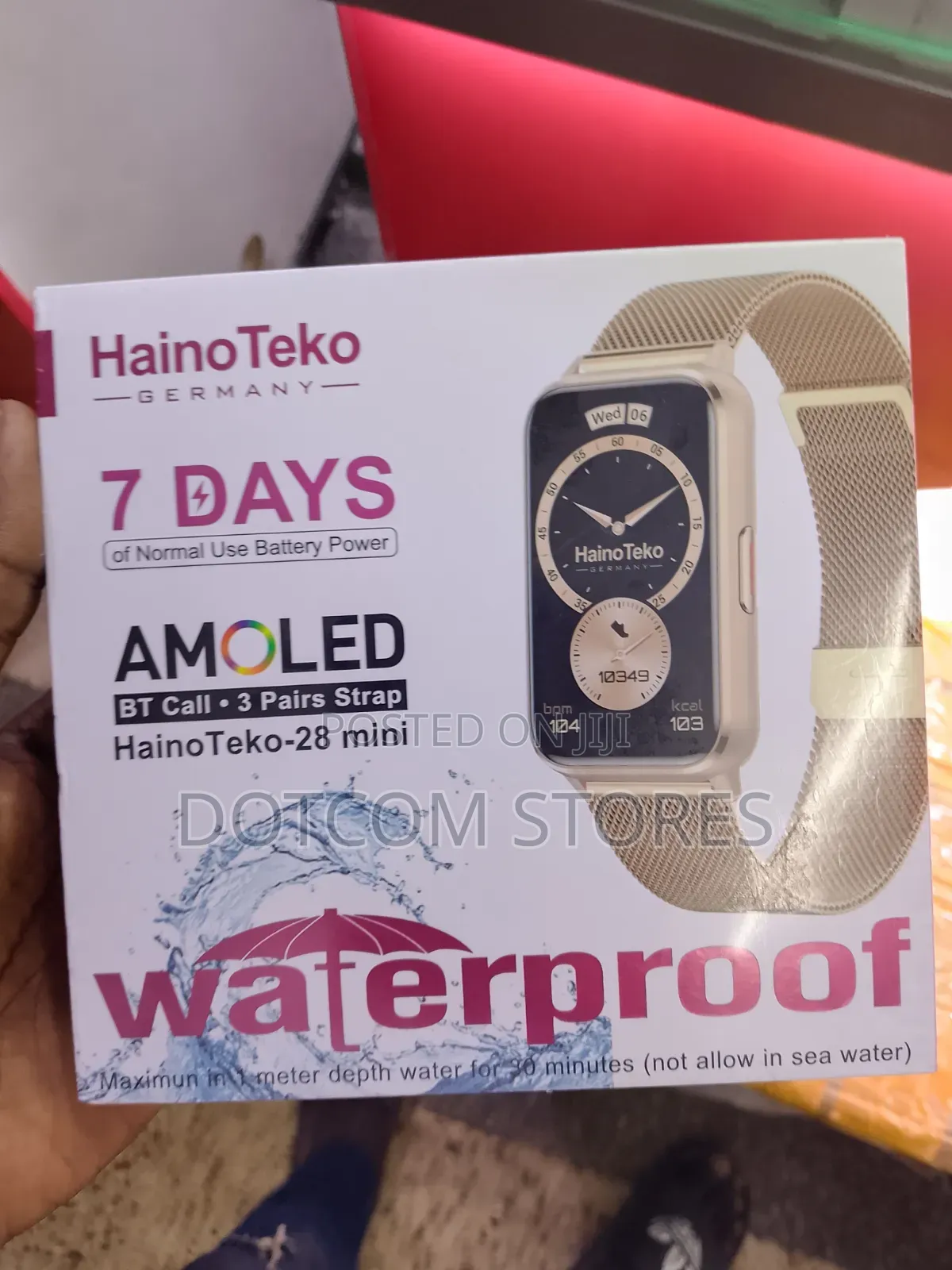 HainoTeko-28 Mini Waterproof Smart Watch With AMOLED
