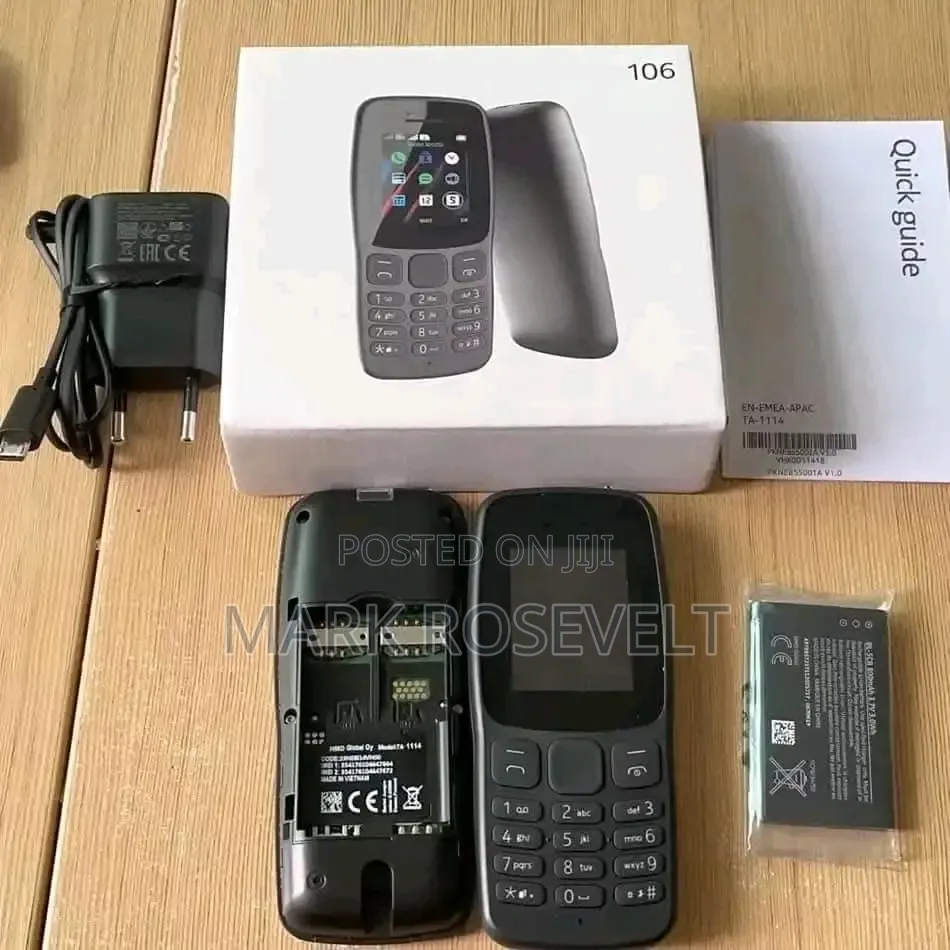 New Nokia 106 Black