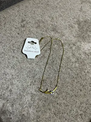 Elegant Leaf Vine Stainless Steel Necklace - Gold