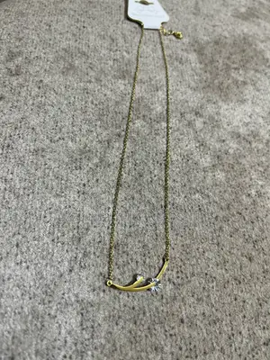 Elegant Leaf Vine Stainless Steel Necklace - Gold