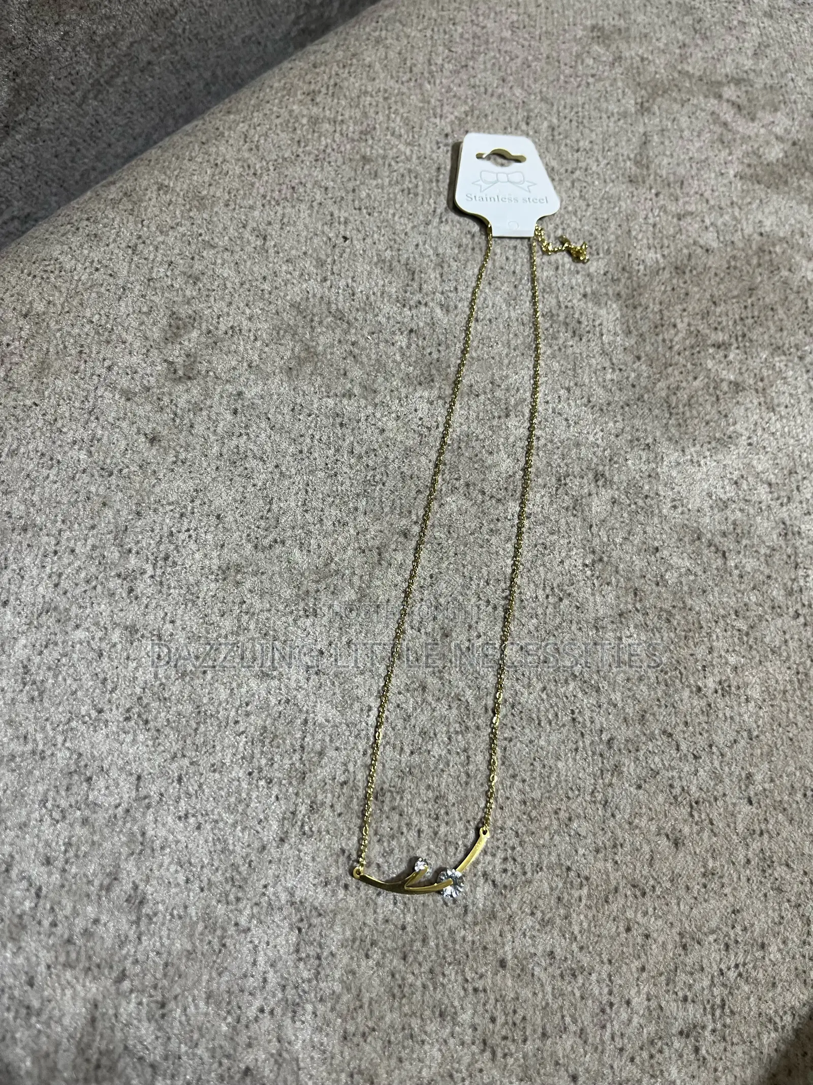 Elegant Leaf Vine Stainless Steel Necklace - Gold