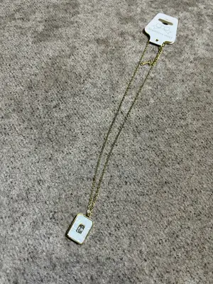 Pearl Luster Stainless Steel Necklace - Gold