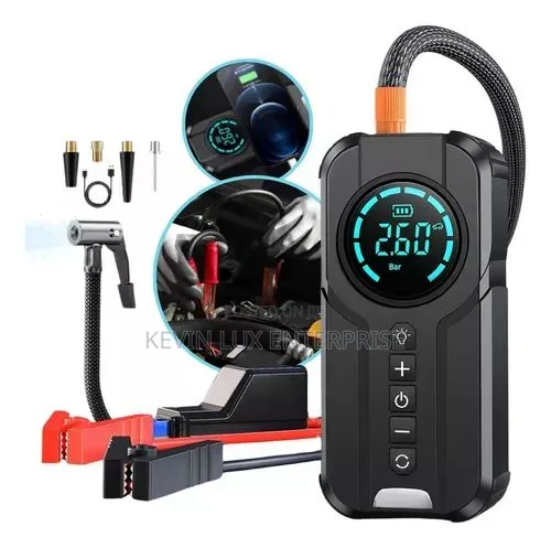 Tyre Inflator and Kick Starter