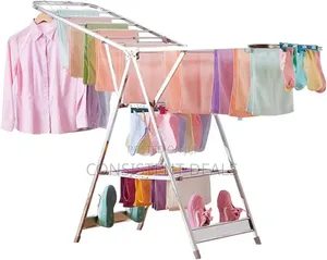 Foldable Clothes Drying Rack, 3-Level Laundry Drying Rack