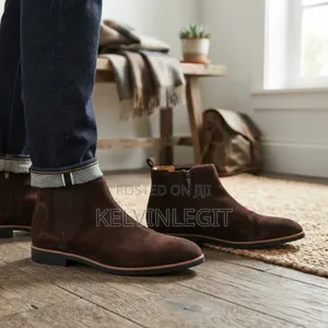 Brown Suede Chelsea Boots