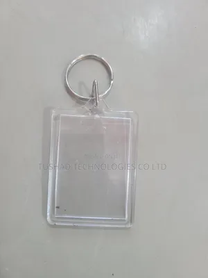 Transparent Keyholders, Plastic White See Through Keychain
