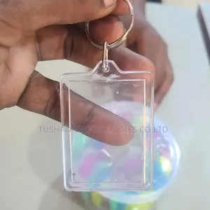 Transparent Keyholders, Plastic White See Through Keychain