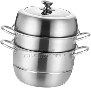 3-Tier Stainless Steel Food Steamer Pot