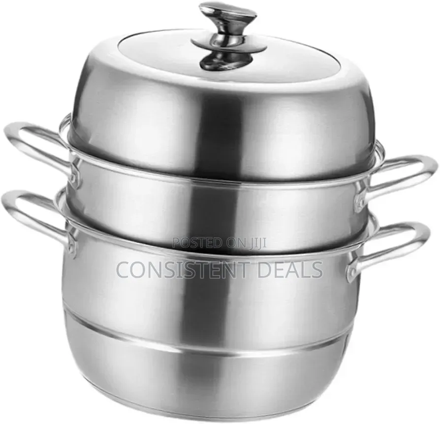 3-Tier Stainless Steel Food Steamer Pot
