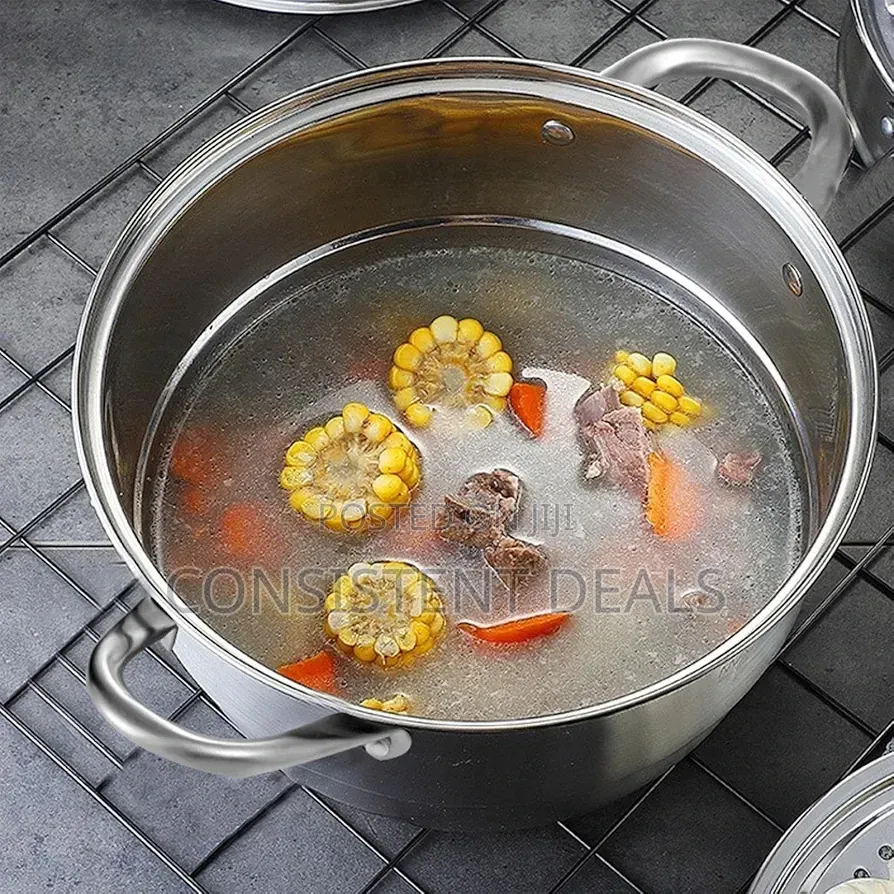 3-Tier Stainless Steel Food Steamer Pot