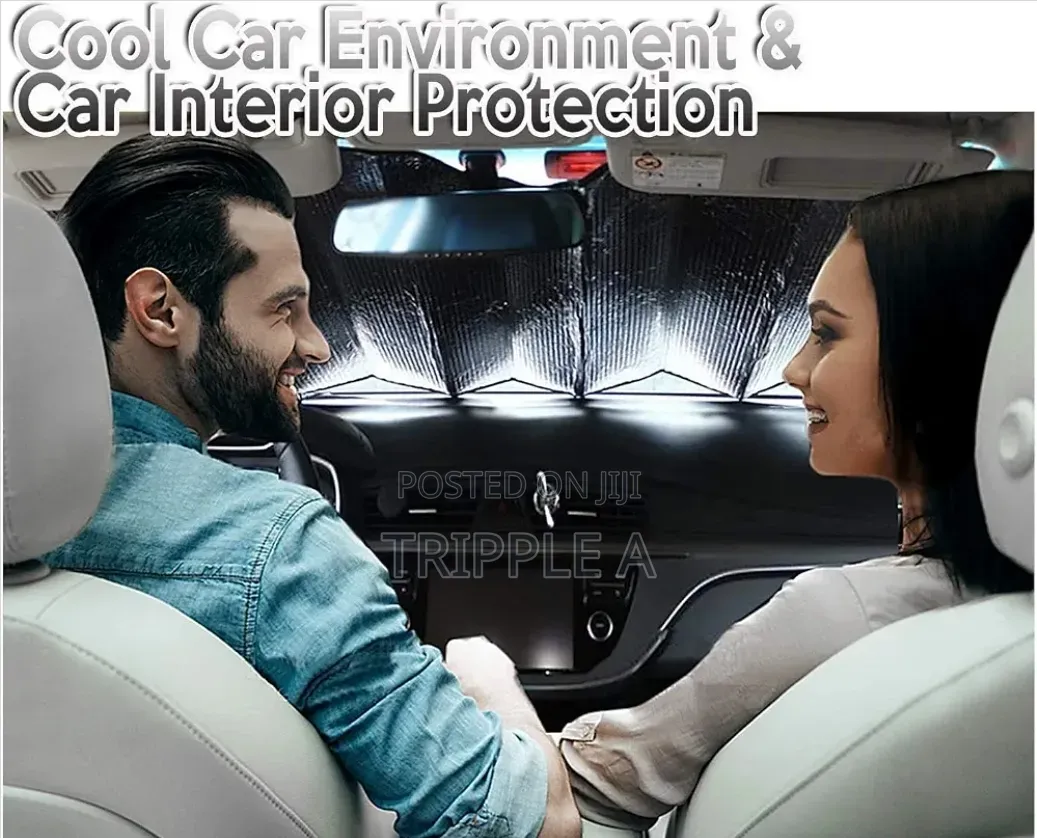 Premium Quality Accordion Metallic Reflective Car Sun Shade