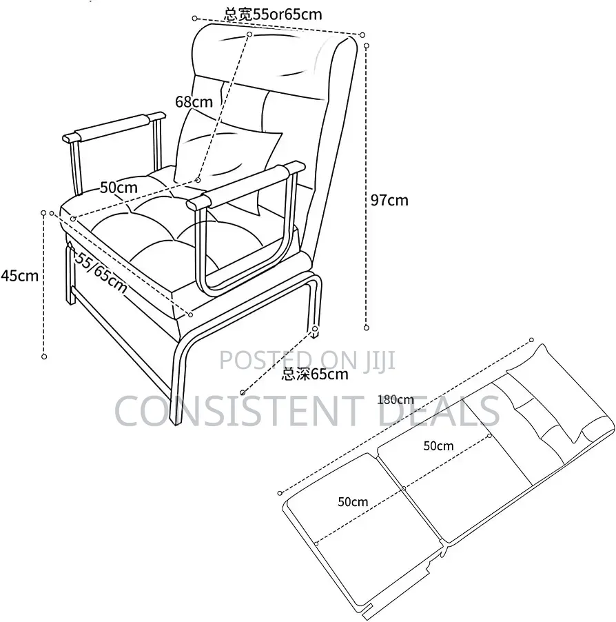 Foldable Bed With Mattress Multi Function Folding Ottoman Cat