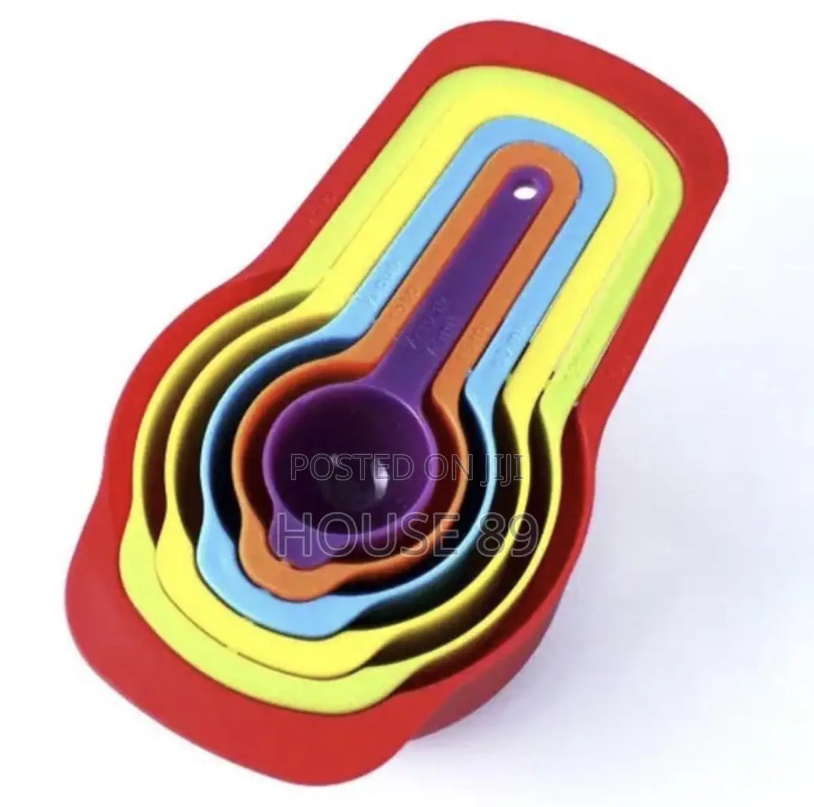 6 Piece Rainbow Measuring Cups