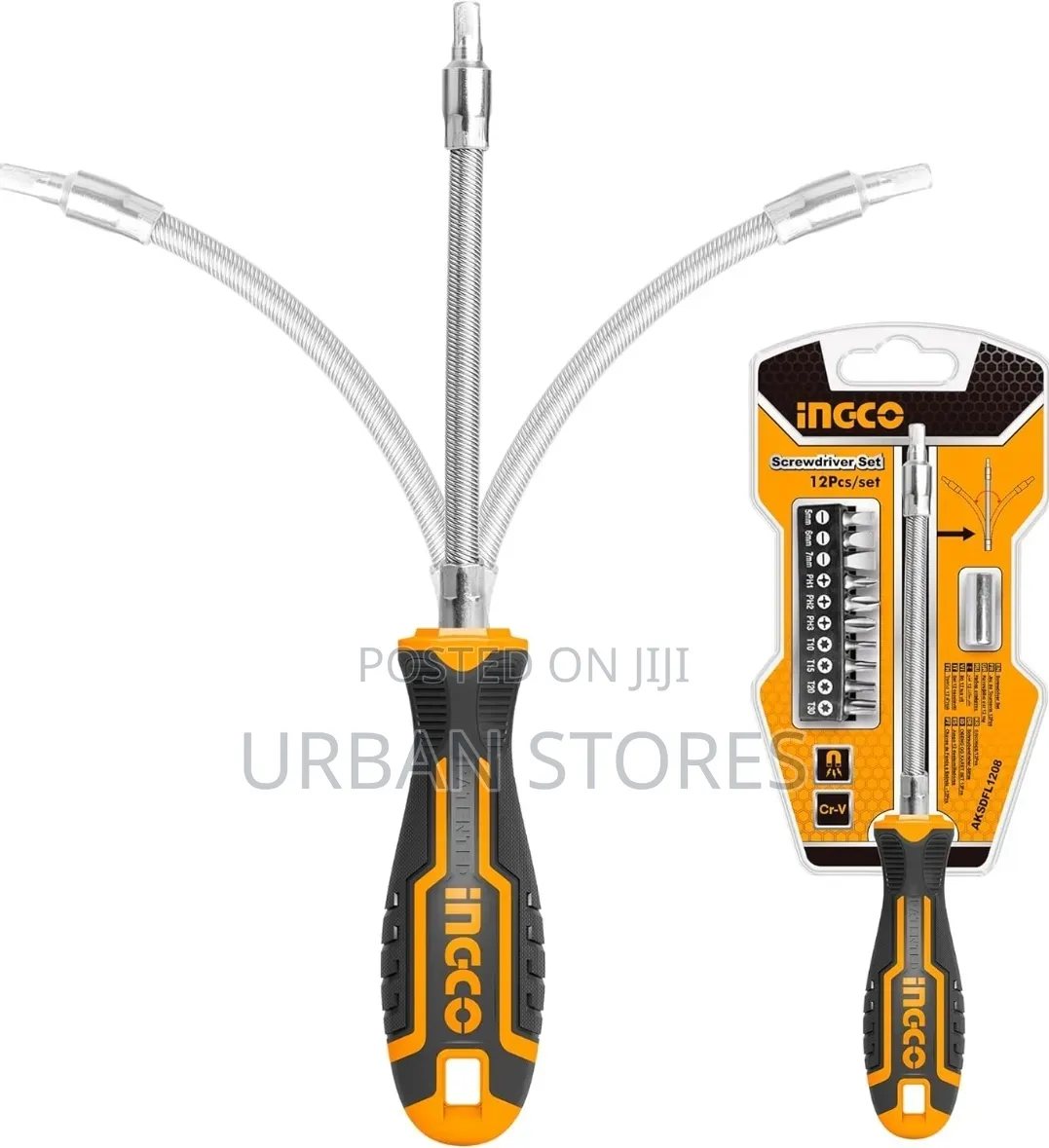 Ingco 12-Piece Flexible Shaft Screwdriver Set