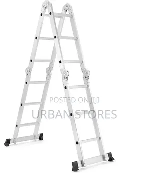Ingco Multi-Purpose Aluminum Ladder 4x3 Steps
