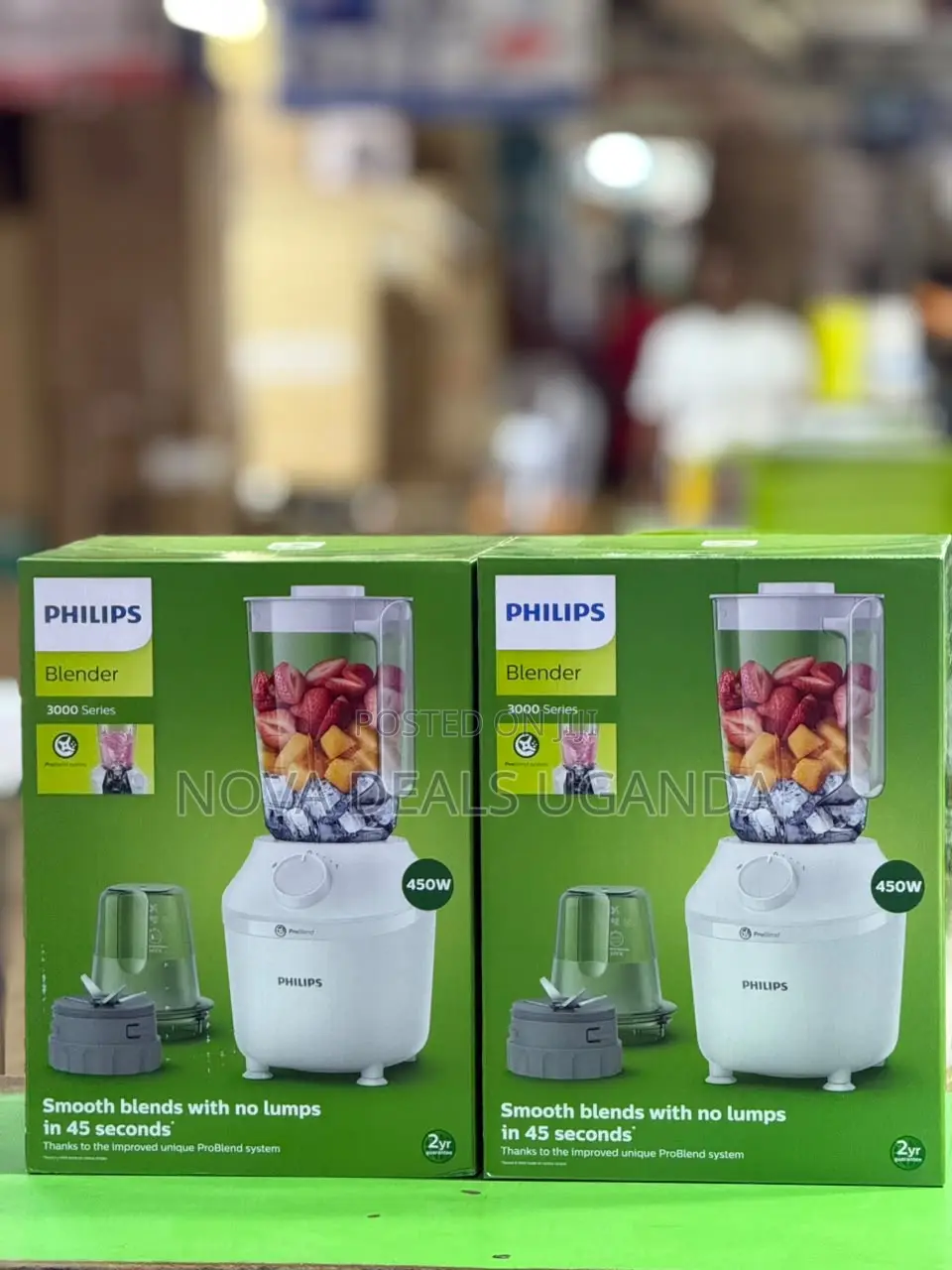Brand New 1.9L Philips Electric Blender With One Grinder 450W