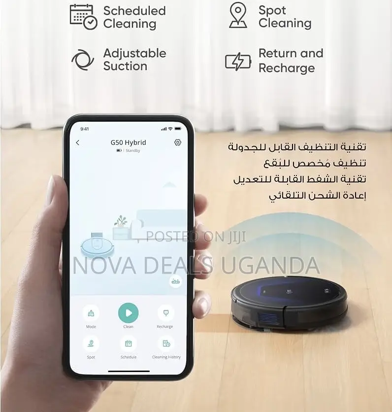 Eufy G50 Hybrid Robot Vacuum With Mop, 4,000 Pa Strong Suction