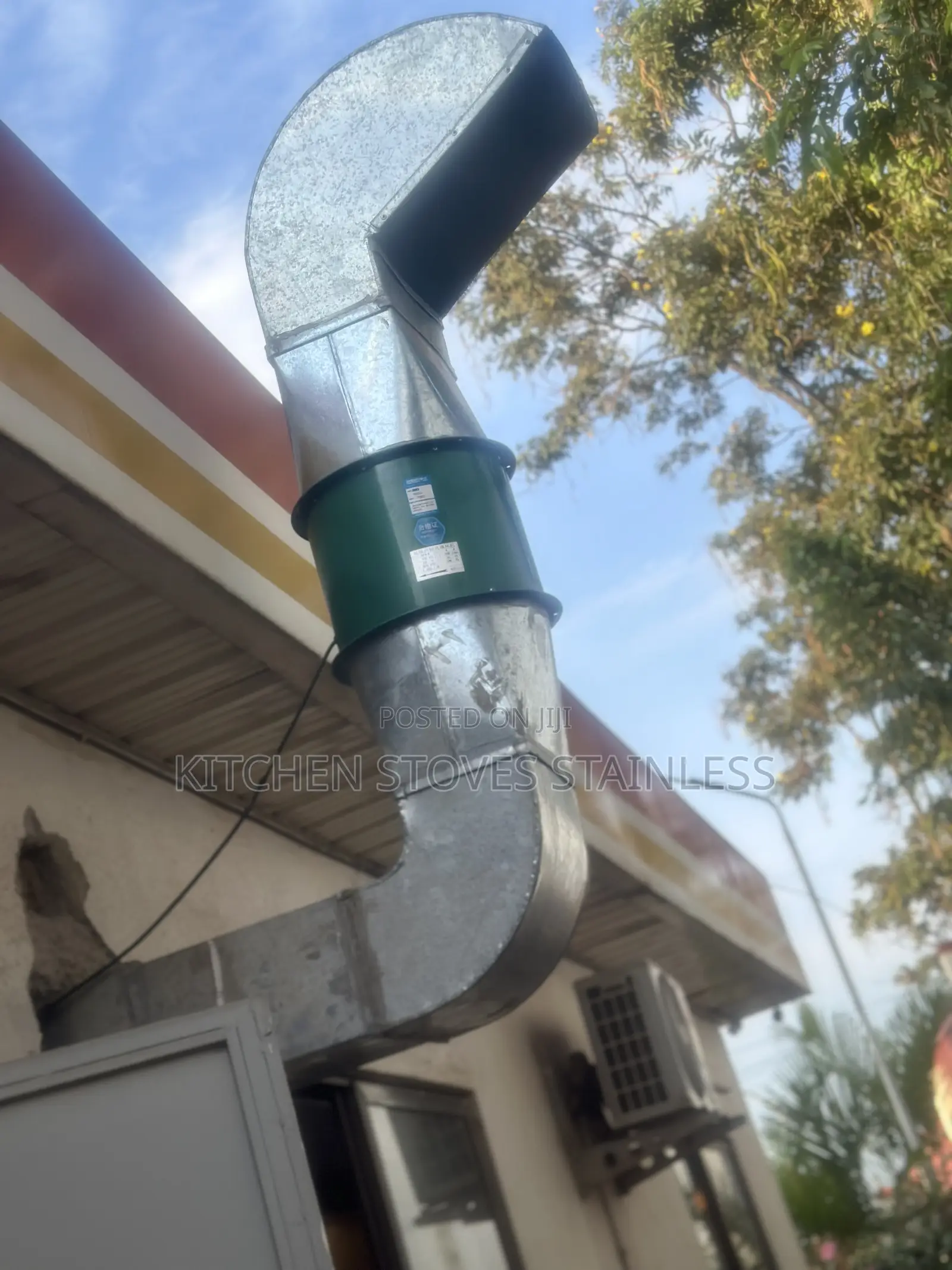 Galvanized Steel Smoke Extractor Chimney Hood