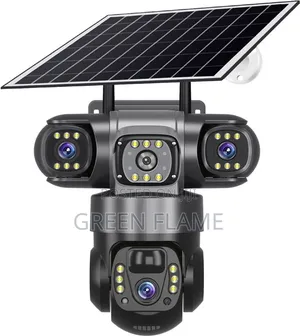 Solar Powered 3-Lens Smart Security Camera