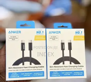 Anker Zolo 240W USB C to USB C Cable 6ft, Braided and Dirt-Free Type-C