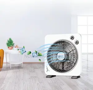 Kaile 12 Inch Box Fan With Timer, 40W, 5 PP Blades, 3 Speeds