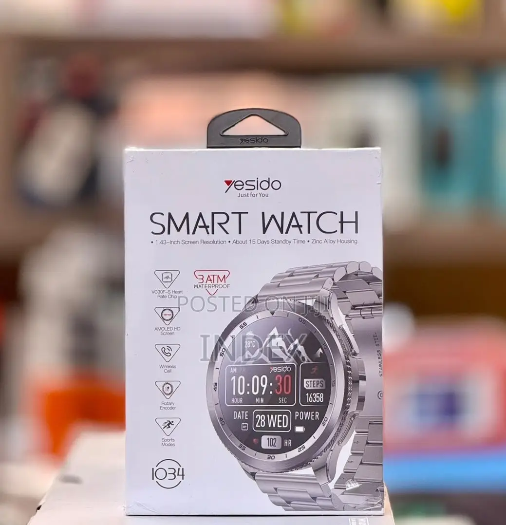 Yesido IO34 AMOLED Display Smart Watch, Heart Rate Monitoring