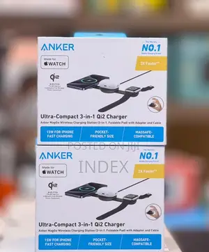 Anker MagGo 3in1 Foldable Wireless Charging Pad 15W Qi2 With Adapter