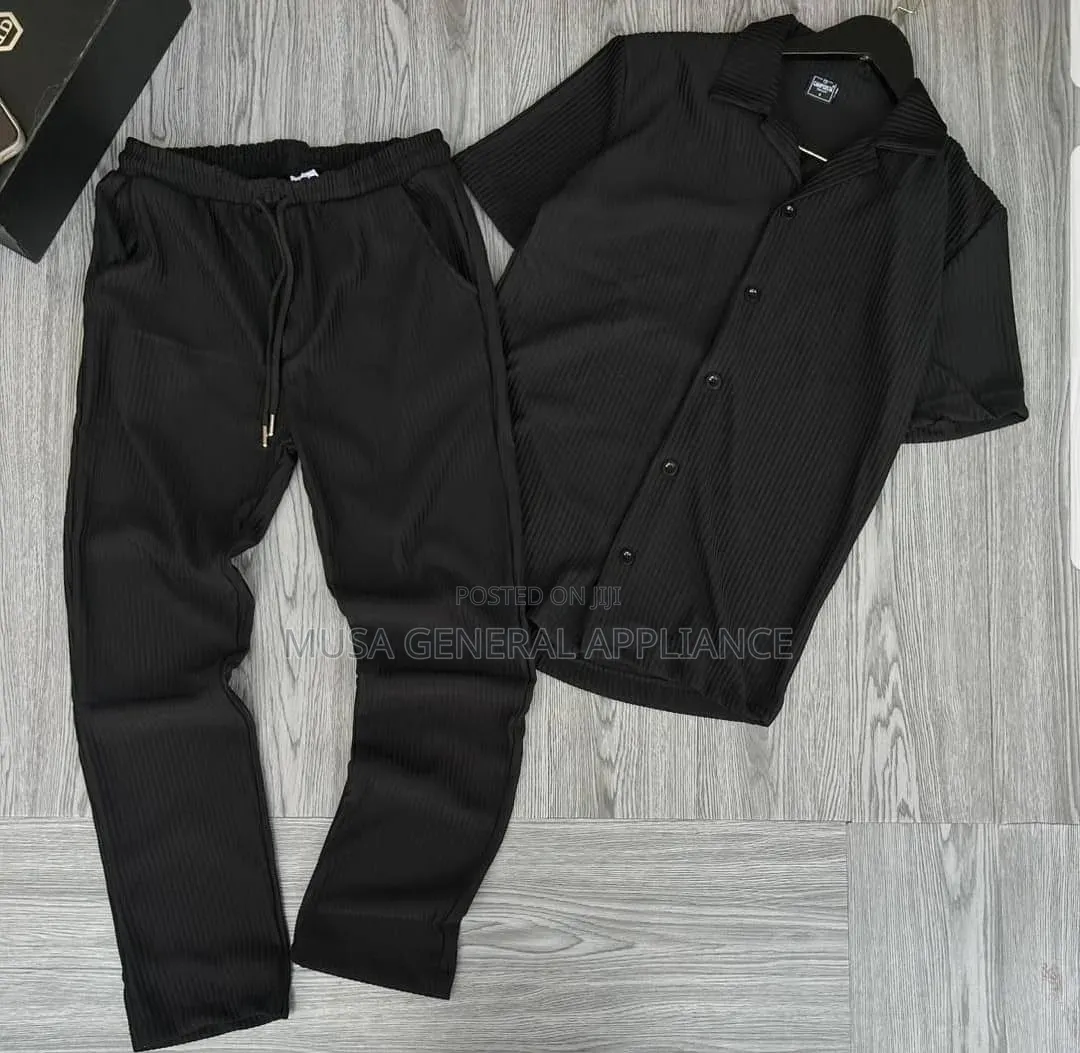 Drawstring Jogger Pants Set
