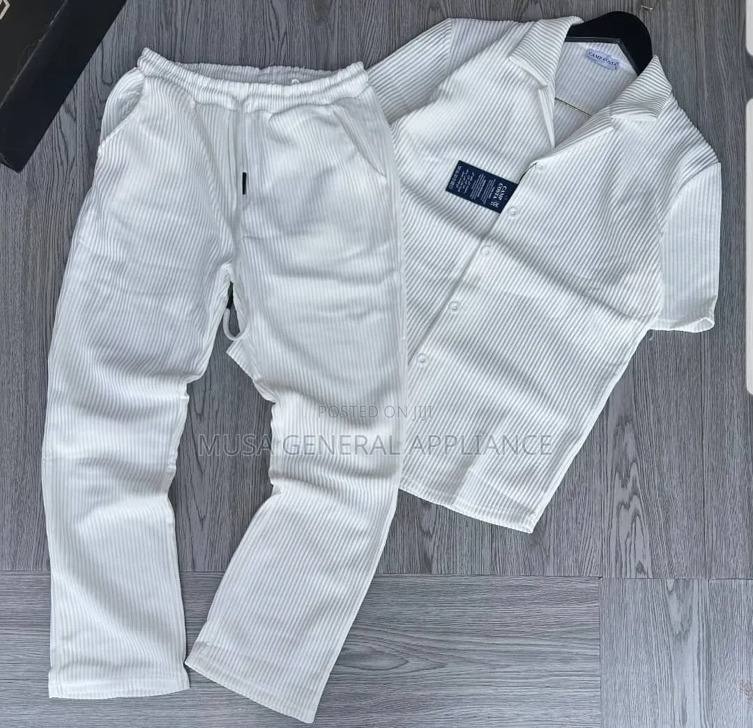 Knit Short-Sleeve Button-Down Shirt