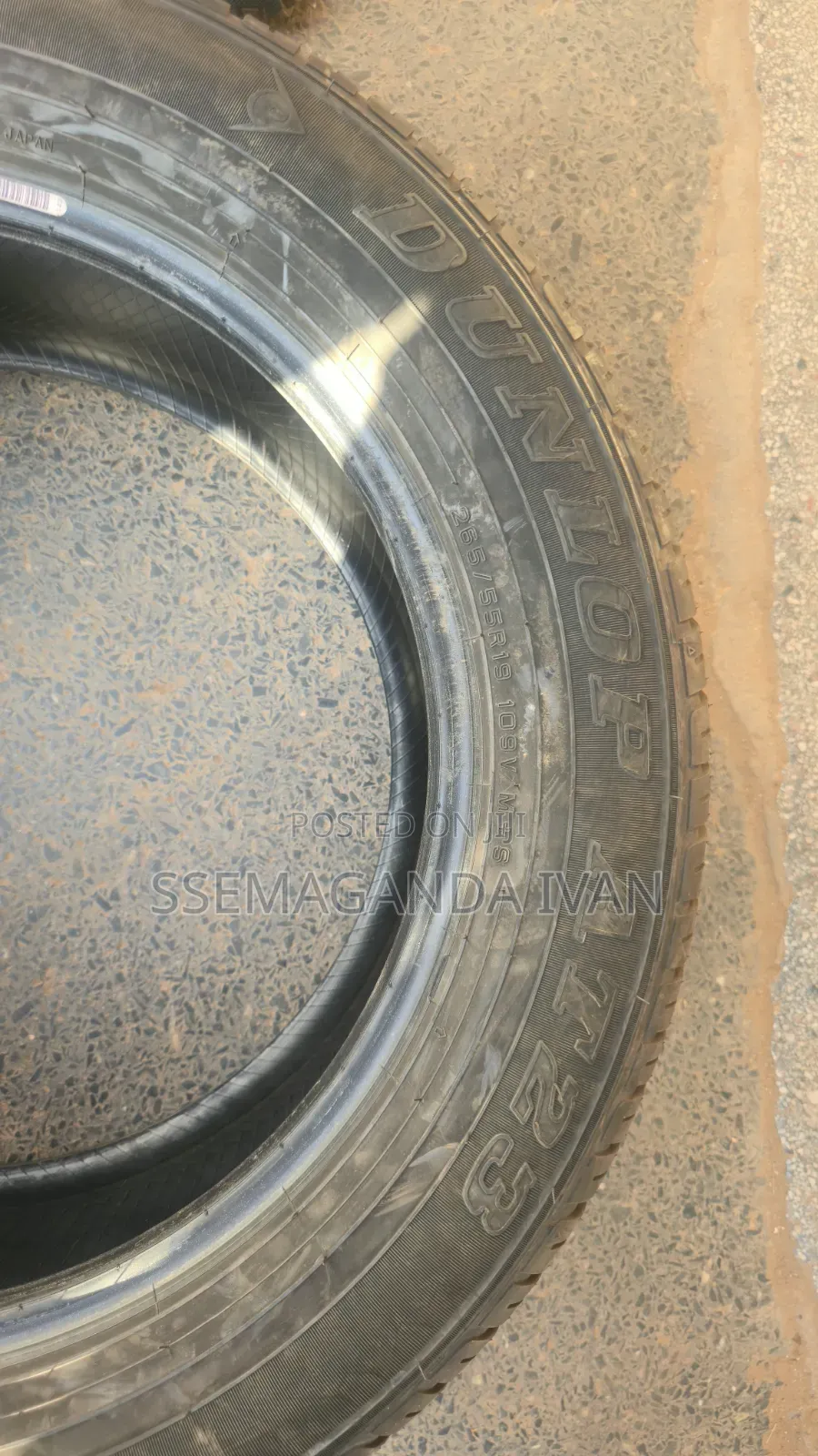 265/55r19 Grand Trek Dunlop a/T23 Foreign Used