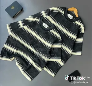 Strips T Shirt and Pure Cotton