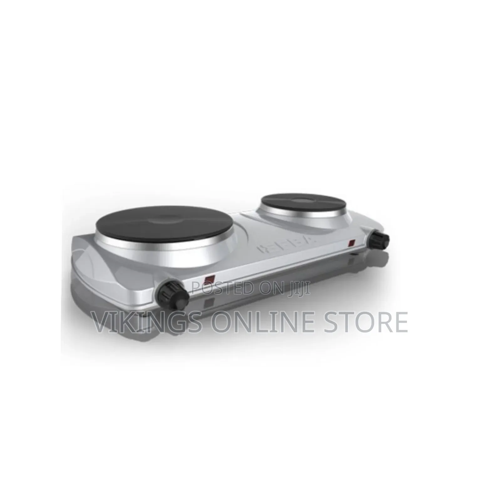Portable Electric Stove Double Burner 2500W Hot Plate Coil(Silver)