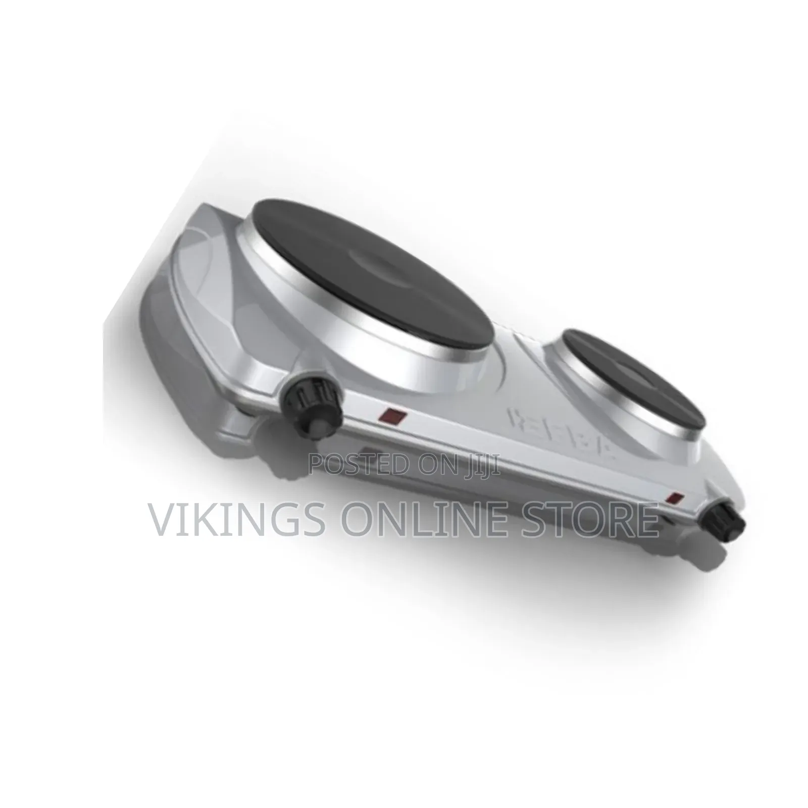 Portable Electric Stove Double Burner 2500W Hot Plate Coil(Silver)