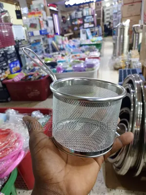 Round Stainless Steel Chips Server
