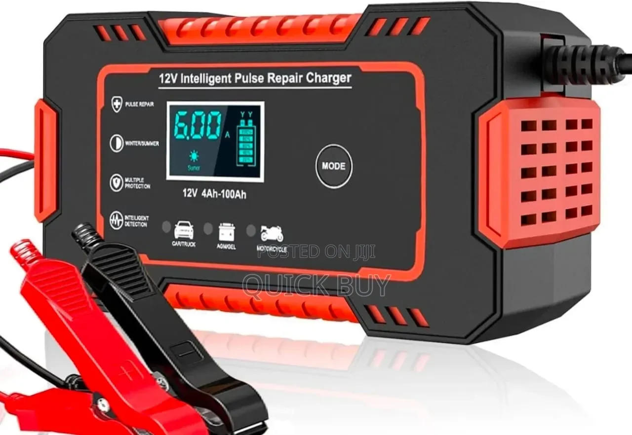 12V 6A Intelligent Pulse Repair Battery Charger