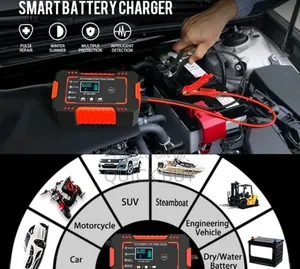 12V 6A Intelligent Pulse Repair Battery Charger