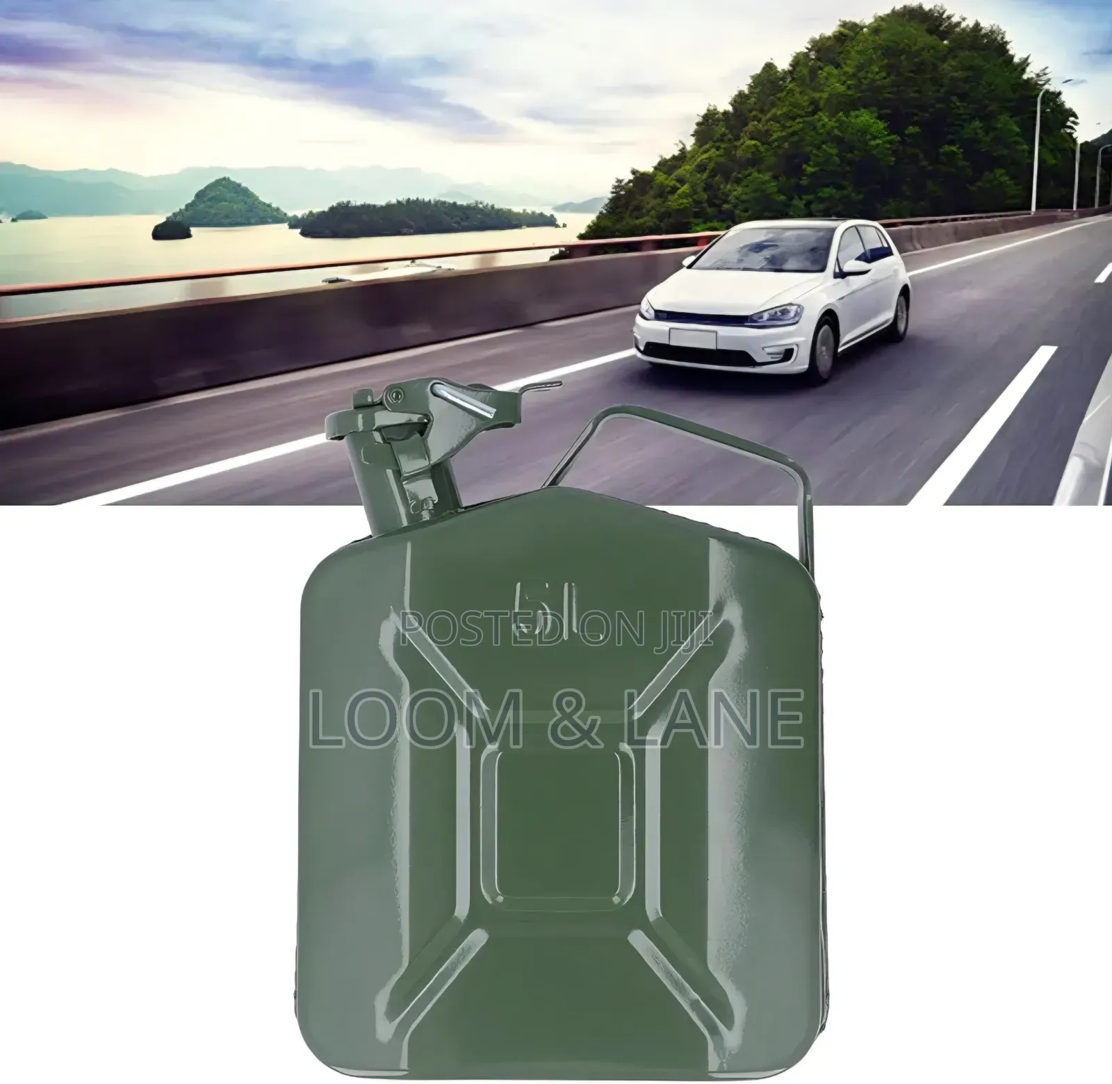 5-Liter Metal Steel Jerrycan for Storing and Transporting Fuel,diesel