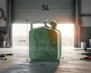 5-Liter Metal Steel Jerrycan for Storing and Transporting Fuel,diesel