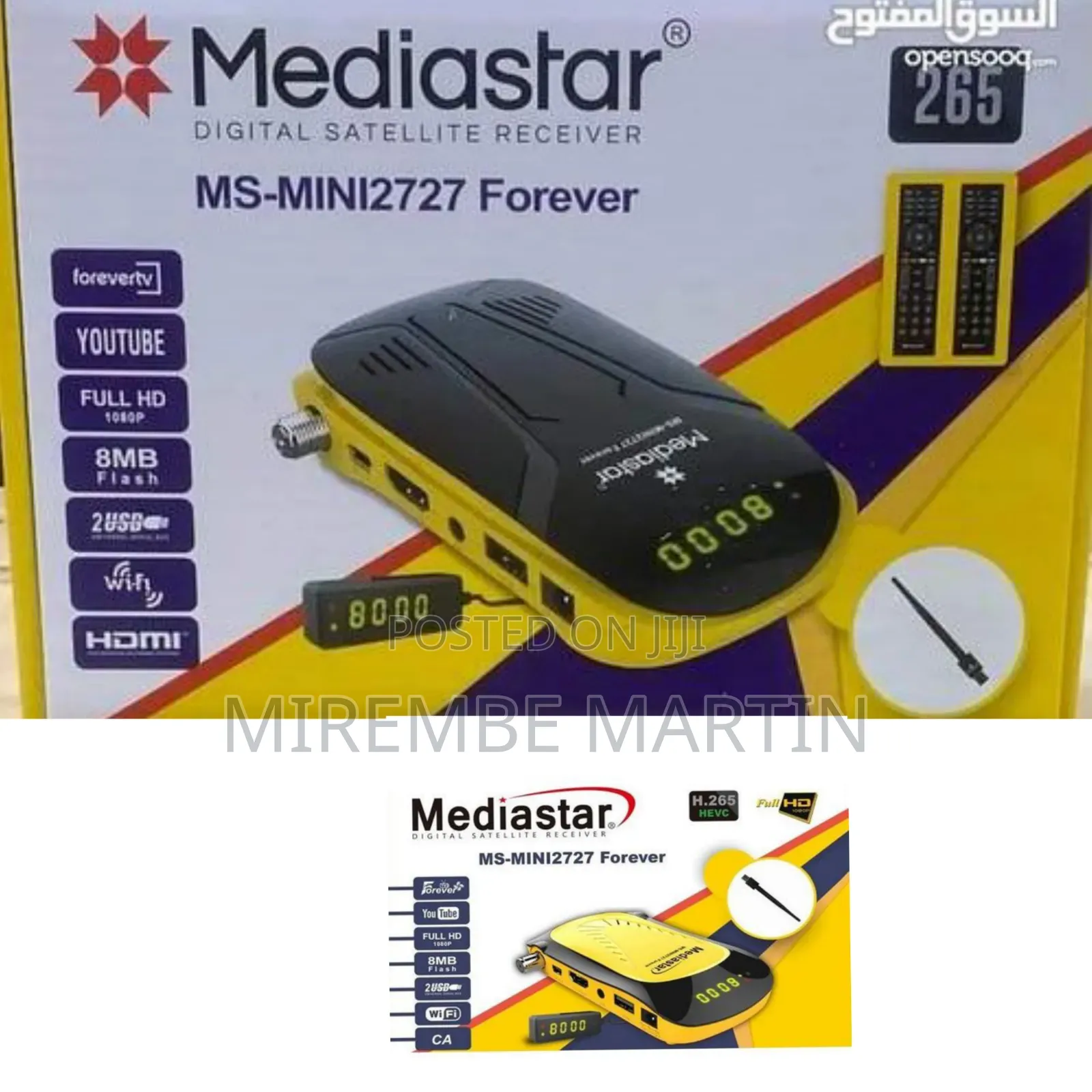 Mediastar MS-MINI2727 Forever TV Digital Satellite Receiver HD