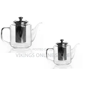 800ml Glass Kettle/Teapot With Infuser-Colorless