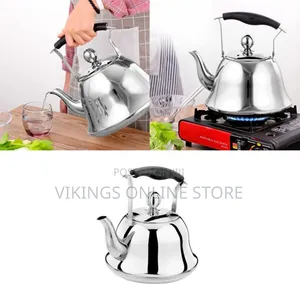 5 Litres Whistling Tea Boiling Kettle - Silver