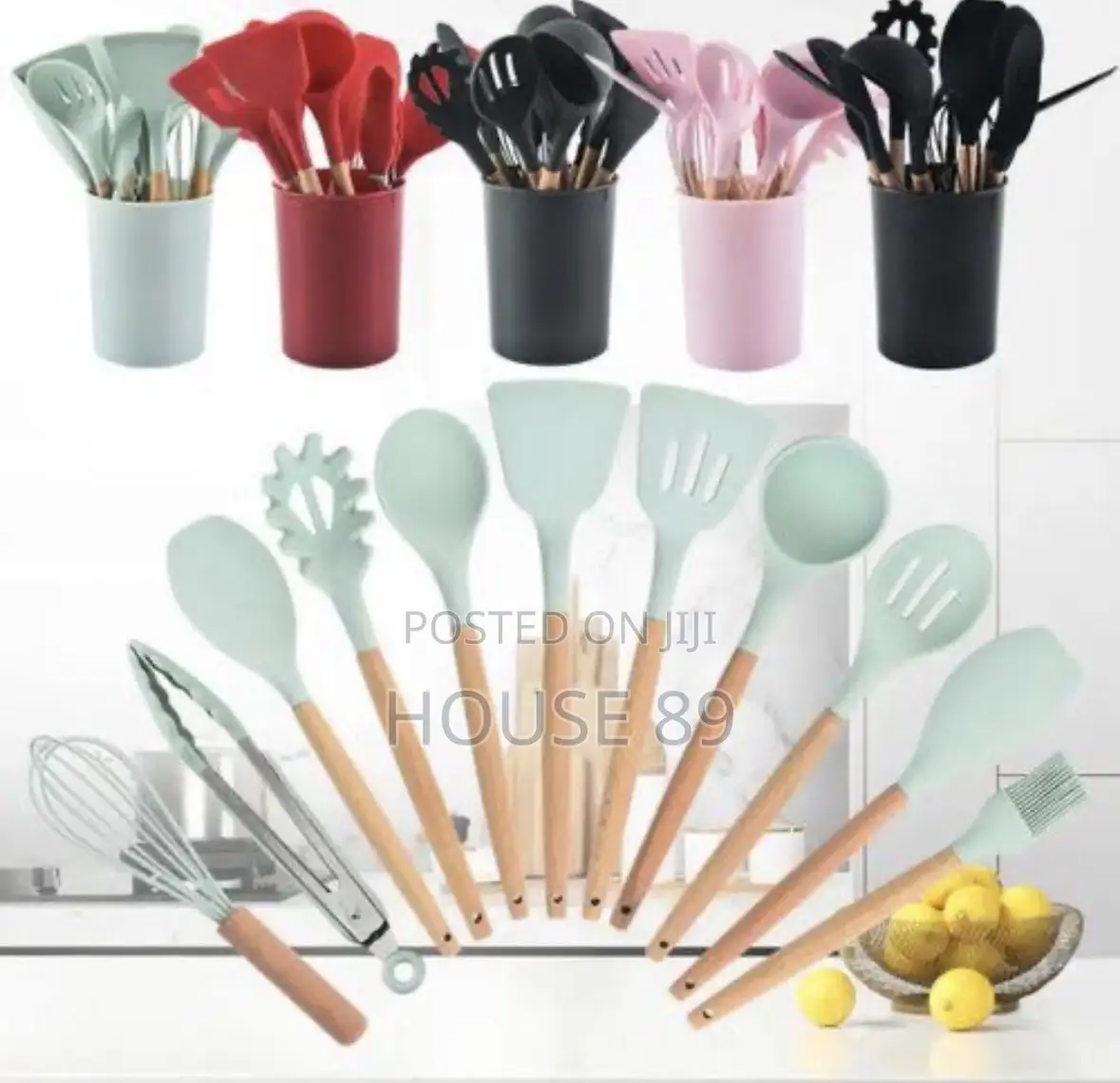 12 Piece Silicone Kitchenware Set