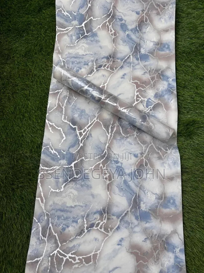 Rustic, 3D Stone-Patterned Wallpaper